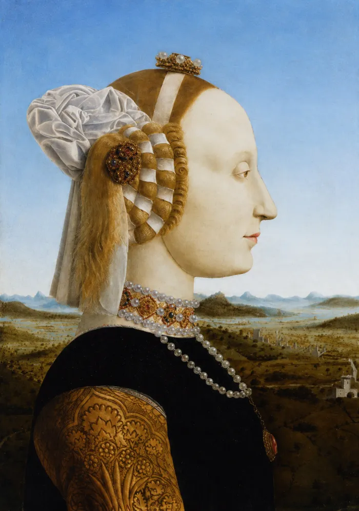 Renaissance Profile Portrait Canvas Print wall art print | PrintPosters.in